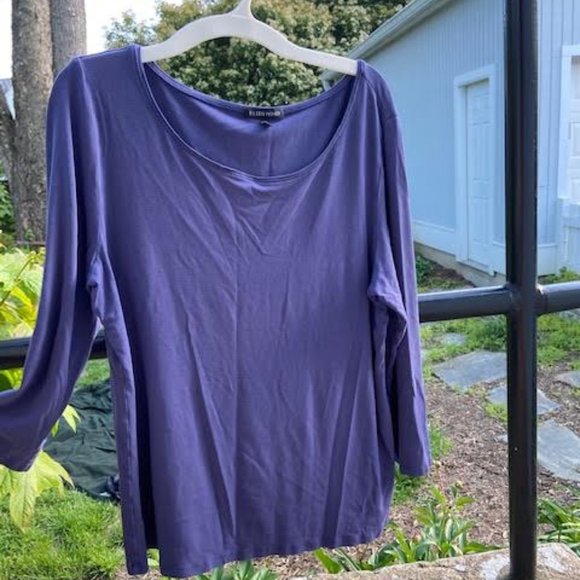 Eileen Fisher Tops - Eileen Fisher Medium Purple Shirt